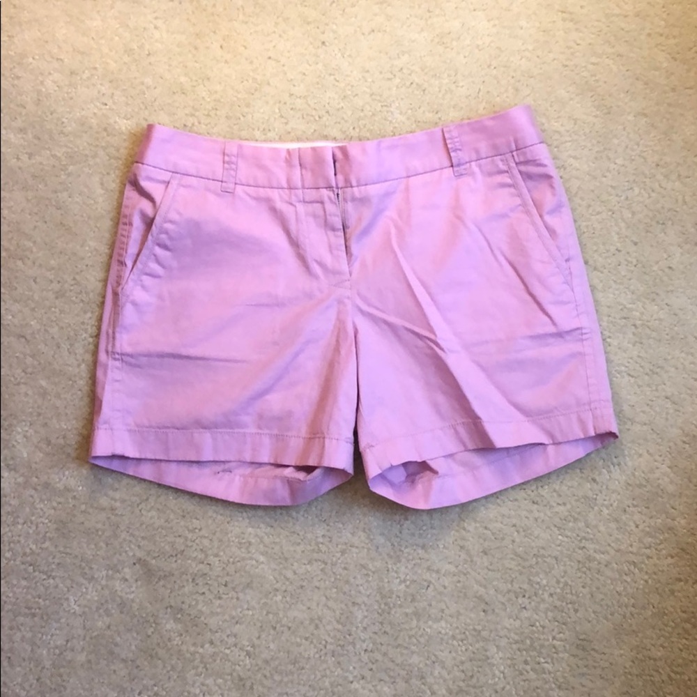 J crew 5 inch lavender chino short